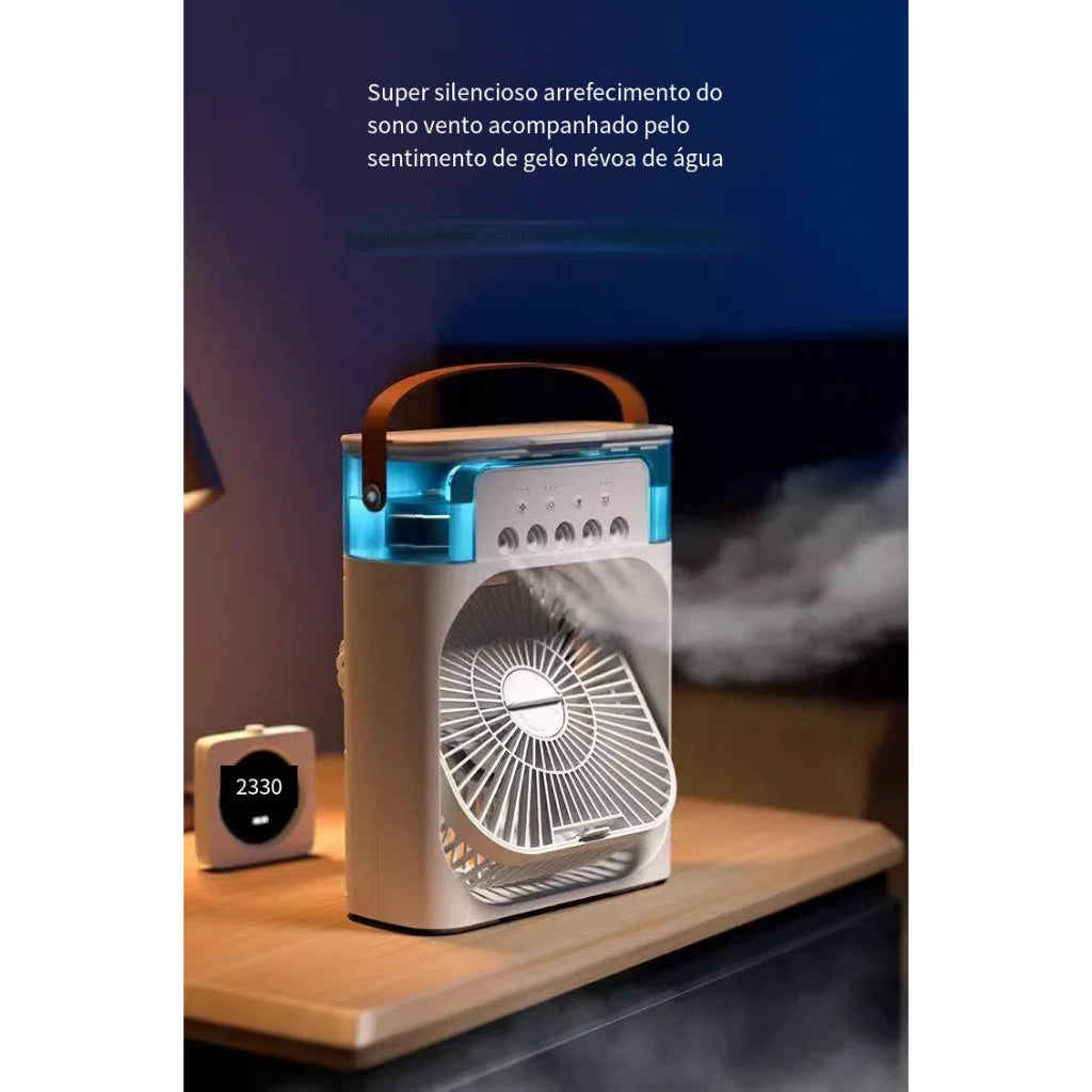 Ventilador e Umidificador de mesa - Preto