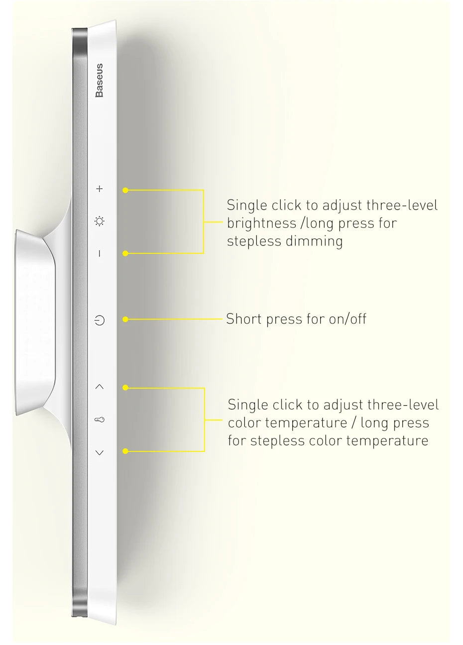 Luminária de Mesa Baseus com Luz LED Magnética Suspensa