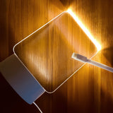 Quadro de Anotações Criativo LED Luz Noturna USB