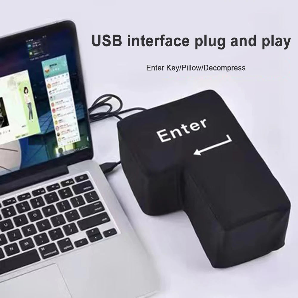 Botão Enter Gigante USB Antiestresse