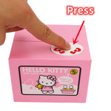 Cofre Eletrônico Hello Kitty Rouba Moeda