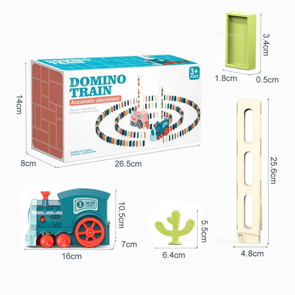 Trem Empilhador de dominós para crianças