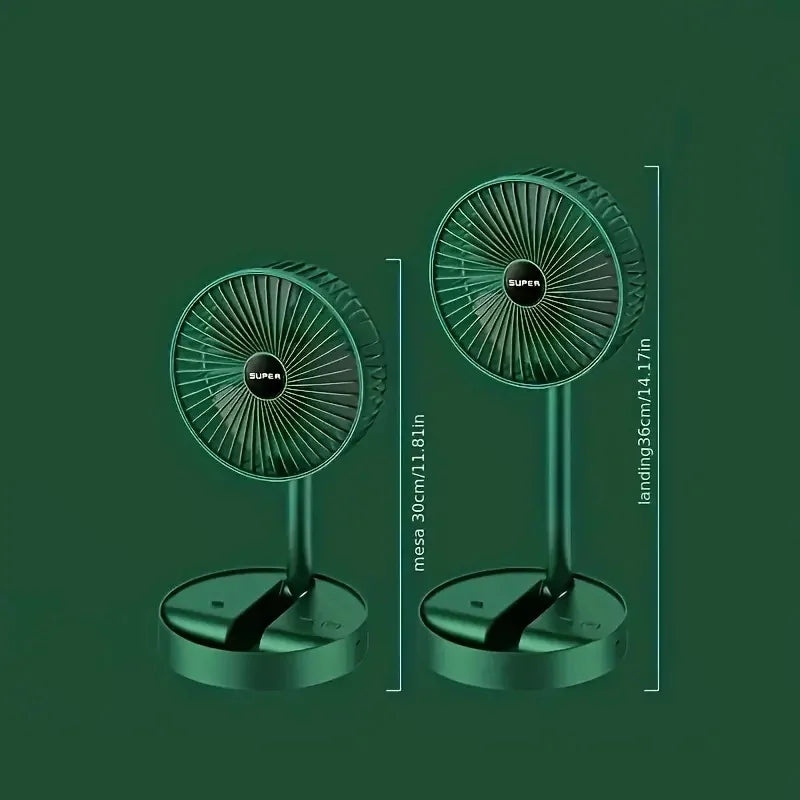 Ventilador Portátil Retrátil - Verde