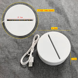 Quadro de Anotações Criativo LED Luz Noturna USB