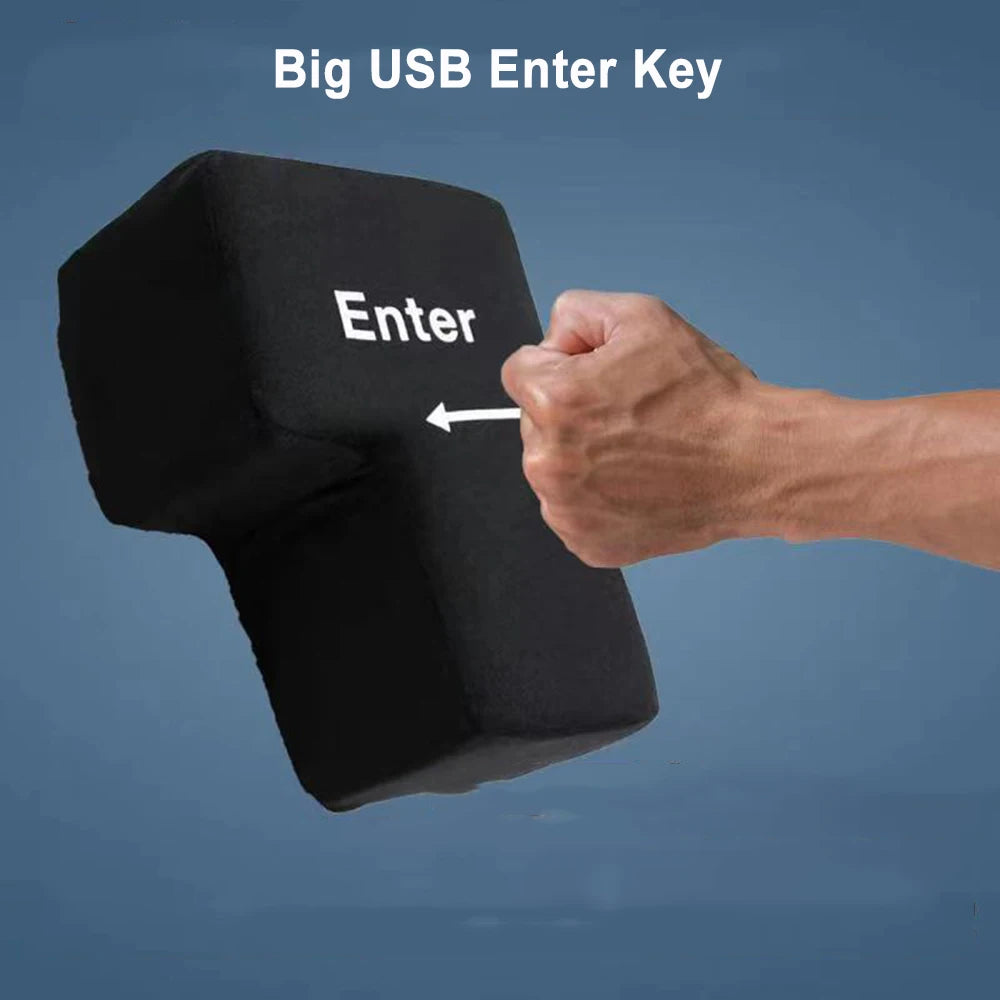 Botão Enter Gigante USB Antiestresse
