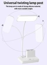 Luminaria 3 em 1 - Luminaria + Ventilador + Porta Canetas