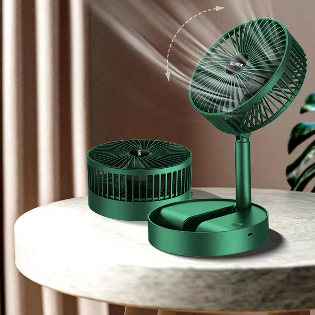 Ventilador Portátil Retrátil - Verde