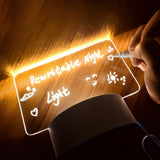 Quadro de Anotações Criativo LED Luz Noturna USB