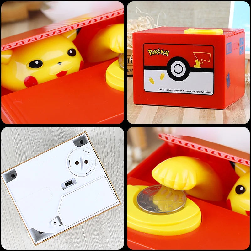 Cofre Eletrônico Pikachu Rouba Moeda